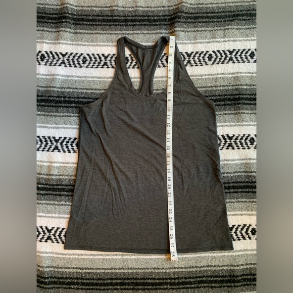 Lululemon Grey Racerback Tank Top Size 8 - Picture 3 of 4